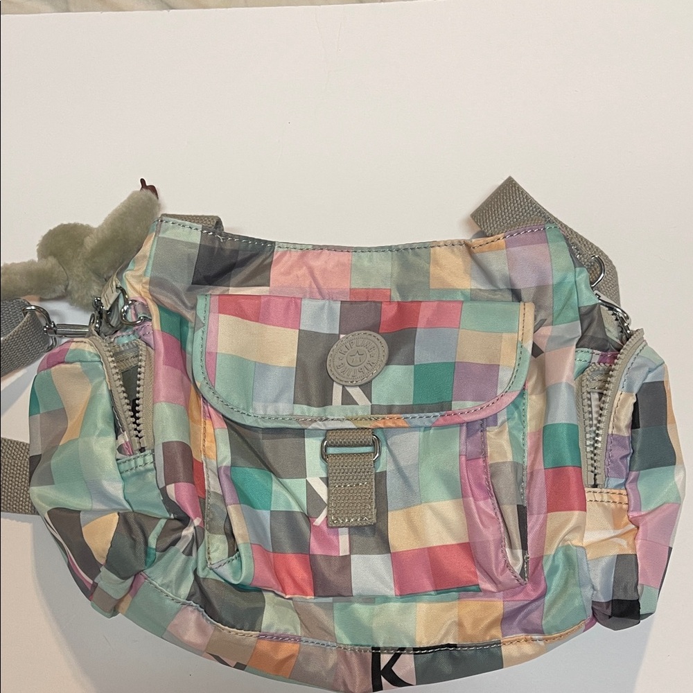 Kipling Colorful Checkered Women's Bag. Like New!